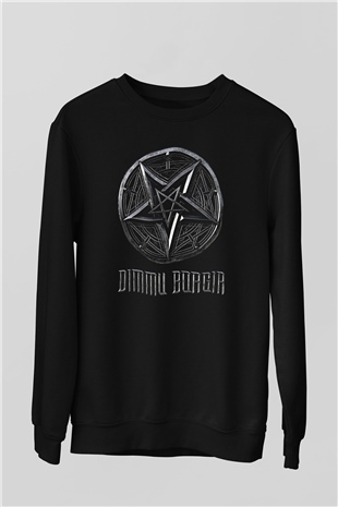 Dimmu Borgir Baskılı Unisex Siyah Sweatshirt