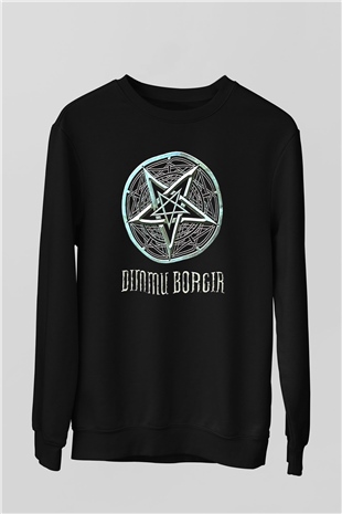 Dimmu Borgir Baskılı Unisex Siyah Sweatshirt