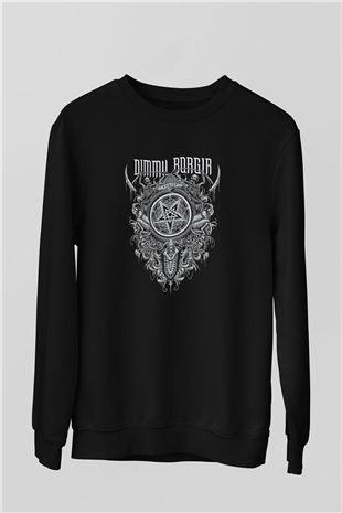 Dimmu Borgir Baskılı Unisex Siyah Sweatshirt