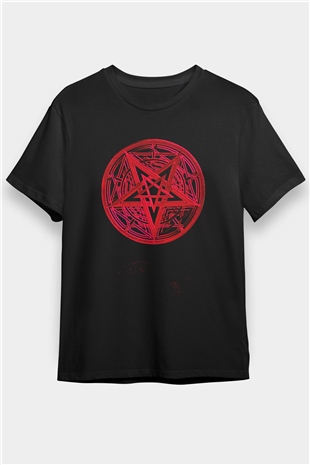Dimmu Borgir Baskılı Unisex Siyah Tişört - Tshirt