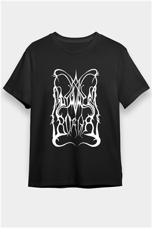 Dimmu Borgir Baskılı Unisex Siyah Tişört - Tshirt
