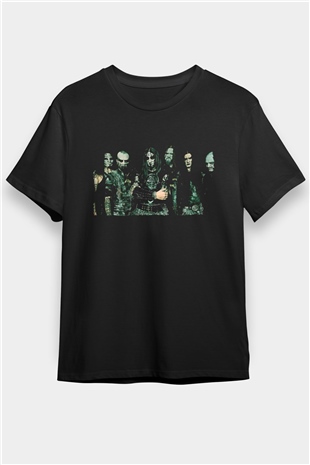 Dimmu Borgir Baskılı Unisex Siyah Tişört - Tshirt