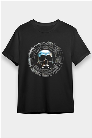 Dimmu Borgir Baskılı Unisex Siyah Tişört - Tshirt