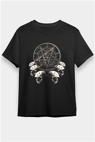 Dimmu Borgir Baskılı Unisex Siyah Tişört - Tshirt