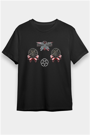 Dimmu Borgir Baskılı Unisex Siyah Tişört - Tshirt