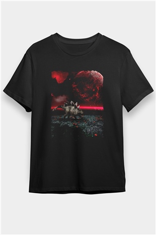 Dinozor Siyah Unisex Tişört T-Shirt - TişörtFabrikası