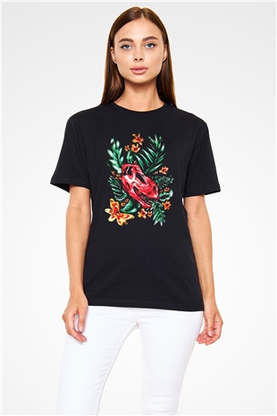 Dinozor Siyah Unisex Tişört T-Shirt - TişörtFabrikası