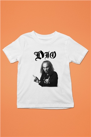Dio Baskılı Beyaz Unisex Çocuk Tişört