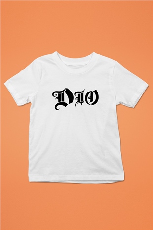 Dio Baskılı Beyaz Unisex Çocuk Tişört