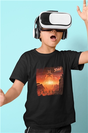 Dio Baskılı Unisex Siyah Çocuk Tişört
