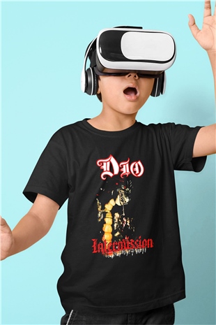 Dio Baskılı Unisex Siyah Çocuk Tişört