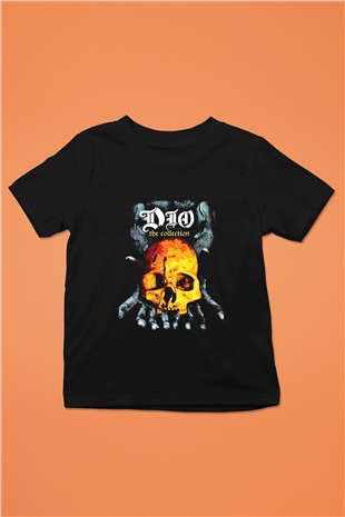 Dio Baskılı Unisex Siyah Çocuk Tişört