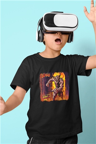 Dio Baskılı Unisex Siyah Çocuk Tişört
