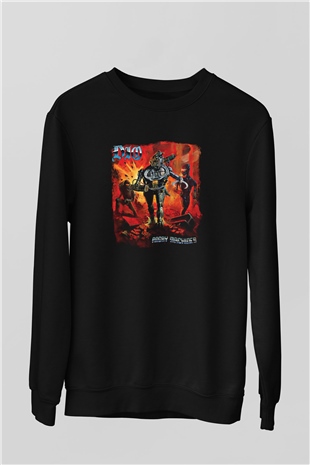 Dio Baskılı Unisex Siyah Sweatshirt