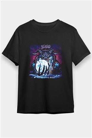 Dio Baskılı Unisex Siyah Tişört