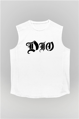 Dio Beyaz Unisex Kolsuz Tişört