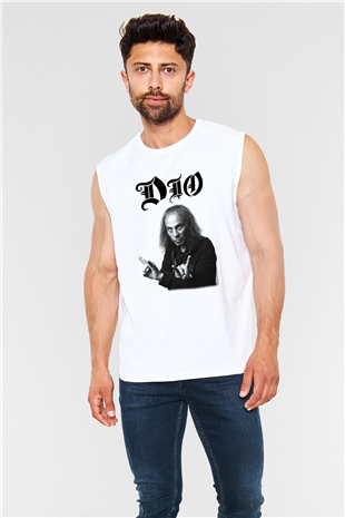 Dio Beyaz Unisex Kolsuz Tişört