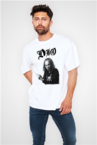 Dio Beyaz Unisex Oversize Tişört T-Shirt