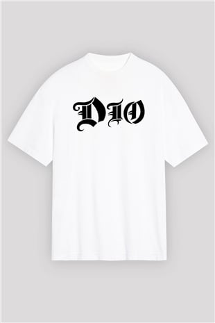 Dio Beyaz Unisex Oversize Tişört T-Shirt