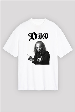 Dio Beyaz Unisex Oversize Tişört T-Shirt