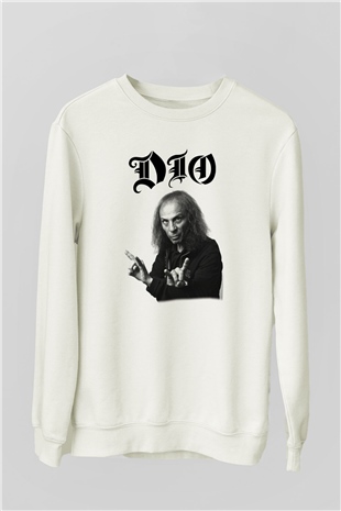 Dio Beyaz Unisex Sweatshirt