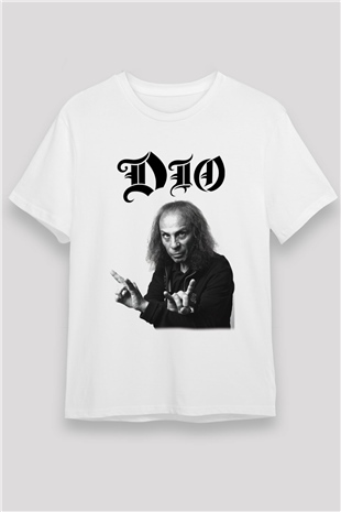 Dio Beyaz Unisex Tişört T-Shirt - TişörtFabrikası