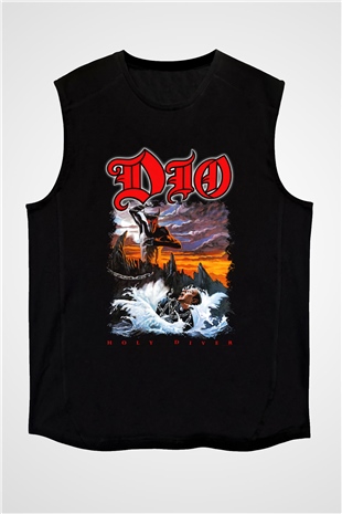 Dio Siyah Unisex Kolsuz Tişört