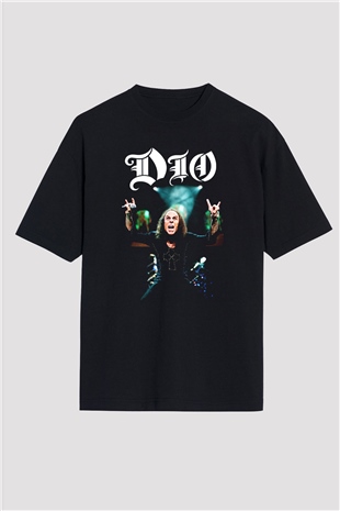 Dio Siyah Unisex Oversize Tişört T-Shirt