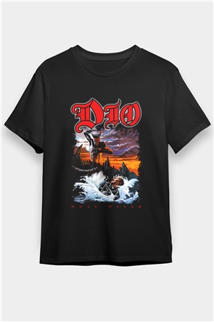 Dio Siyah Unisex Tişört T-Shirt - TişörtFabrikası