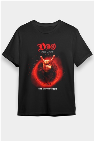 Dio Siyah Unisex Tişört T-Shirt - TişörtFabrikası