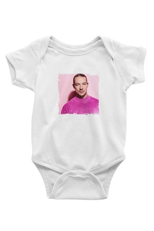 Diplo Baskılı Beyaz Bebek Body - Zıbın
