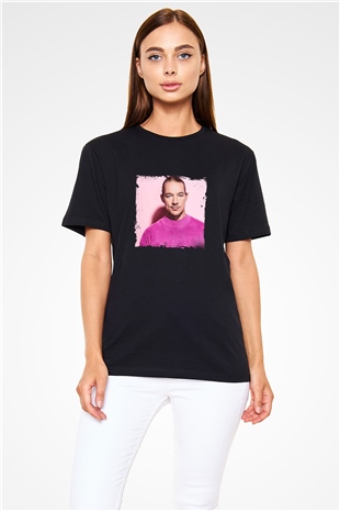 Diplo Baskılı Unisex Siyah Tişört