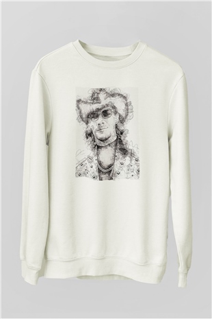 Diplo Beyaz Unisex Sweatshirt