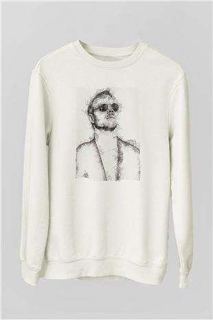 Diplo Beyaz Unisex Sweatshirt