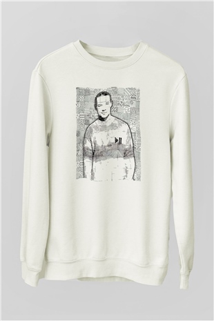 Diplo Beyaz Unisex Sweatshirt