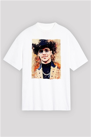 Diplo Beyaz Oversize Tişört Oversize T-shirt - TişörtFabrikası