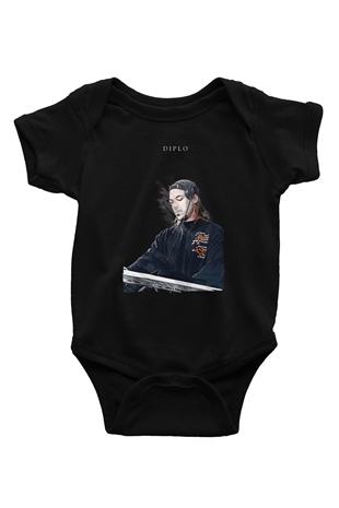 Diplo Siyah Bebek Body - Zıbın