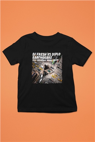 Diplo Siyah Unisex Çocuk Tişört