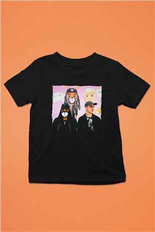 Diplo Siyah Unisex Çocuk Tişört