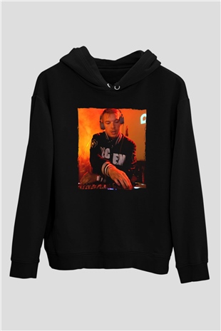 Diplo Siyah Unisex Kapüşonlu Sweatshirt