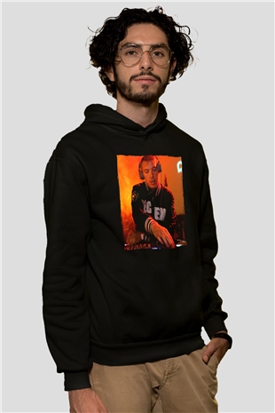 Diplo Siyah Unisex Kapüşonlu Sweatshirt