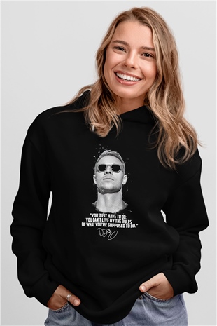 Diplo Siyah Unisex Kapüşonlu Sweatshirt