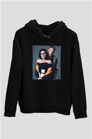 Diplo Siyah Unisex Kapüşonlu Sweatshirt