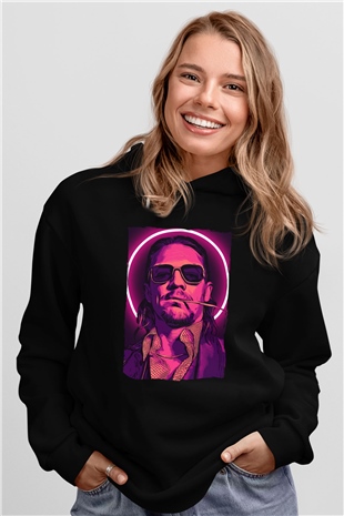 Diplo Siyah Unisex Kapüşonlu Sweatshirt
