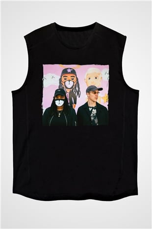 Diplo Siyah Unisex Kolsuz Tişört