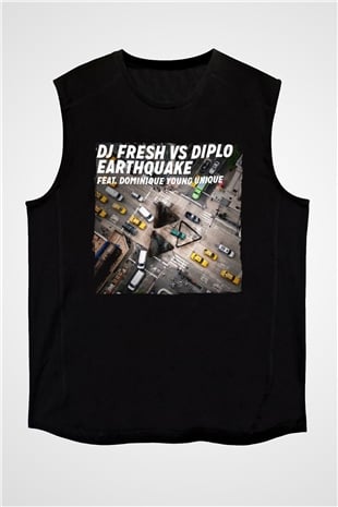 Diplo Siyah Unisex Kolsuz Tişört