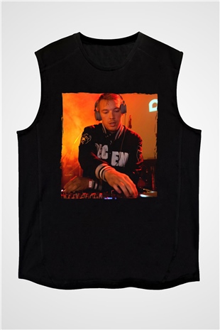 Diplo Siyah Unisex Kolsuz Tişört