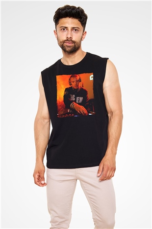 Diplo Siyah Unisex Kolsuz Tişört