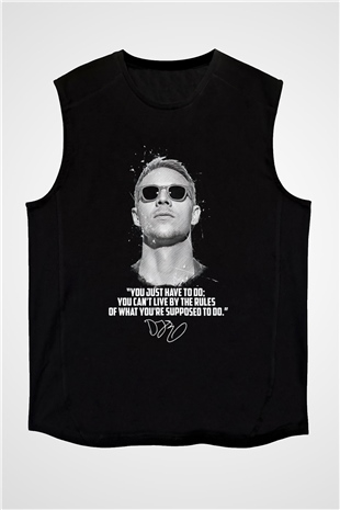 Diplo Siyah Unisex Kolsuz Tişört