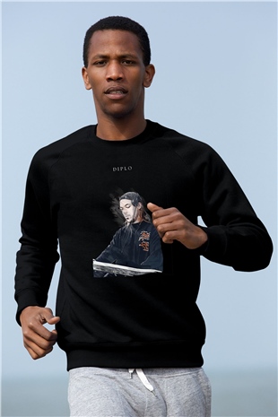 Diplo Siyah Unisex Sweatshirt